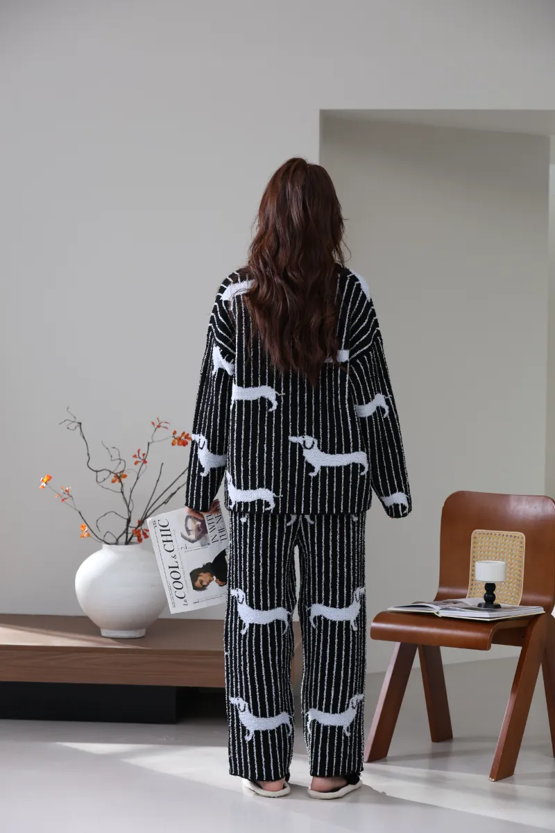 Soft Fleece Homewear Suit ສໍາລັບແມ່ຍິງ