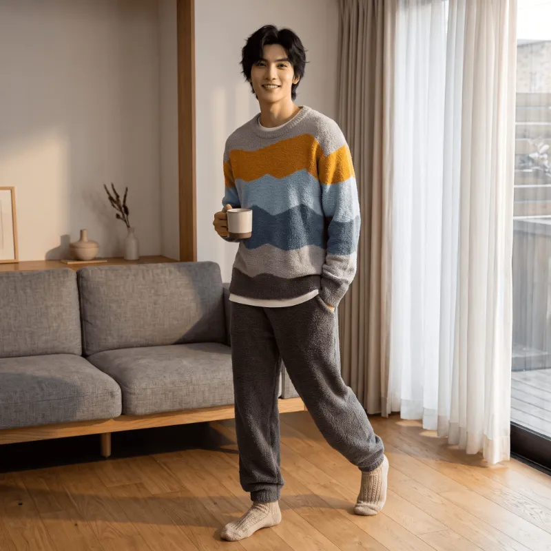 Fleece Pajamas ສໍາລັບຜູ້ຊາຍ
